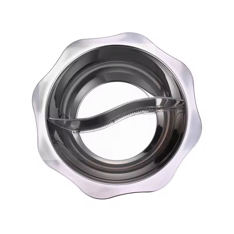On Sales Promotion Gift Good Price Sun Shape Stainless Steel 0.8mm Family Shabu Shabu Hot Pot Soup Casserole Cooking Hotpot