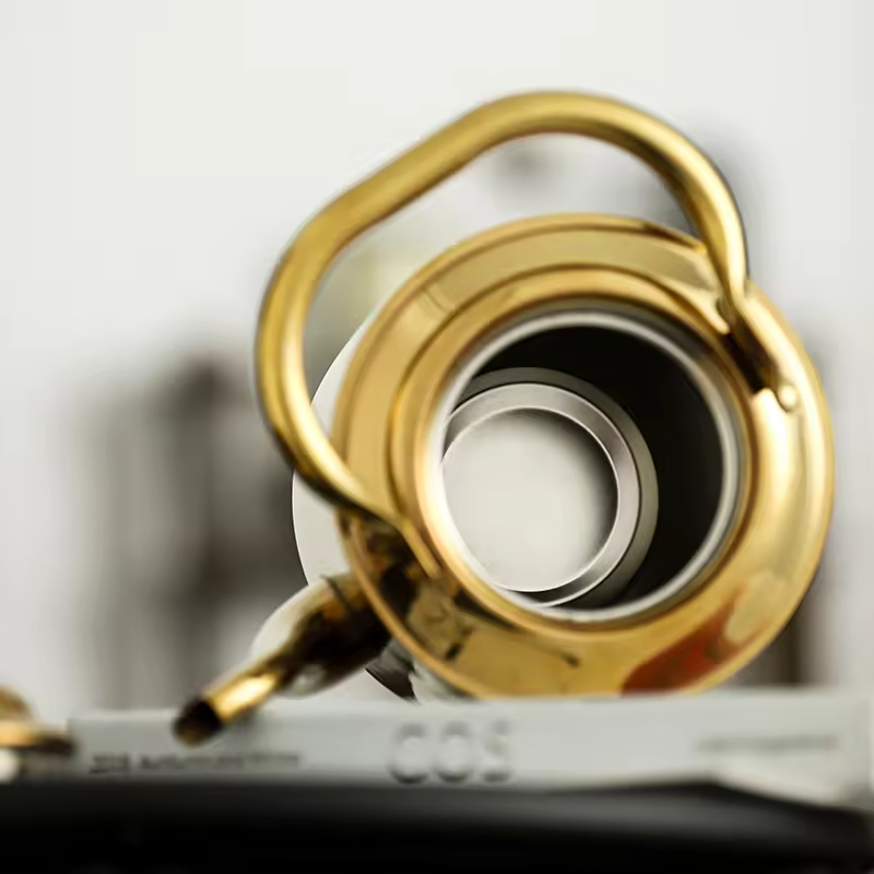 1500 ml 2L Luxury Golden Stainless Steel 201mirror Polished No Leak Safety Coffee Tea Net Filter Boiling Hot Water Kettle