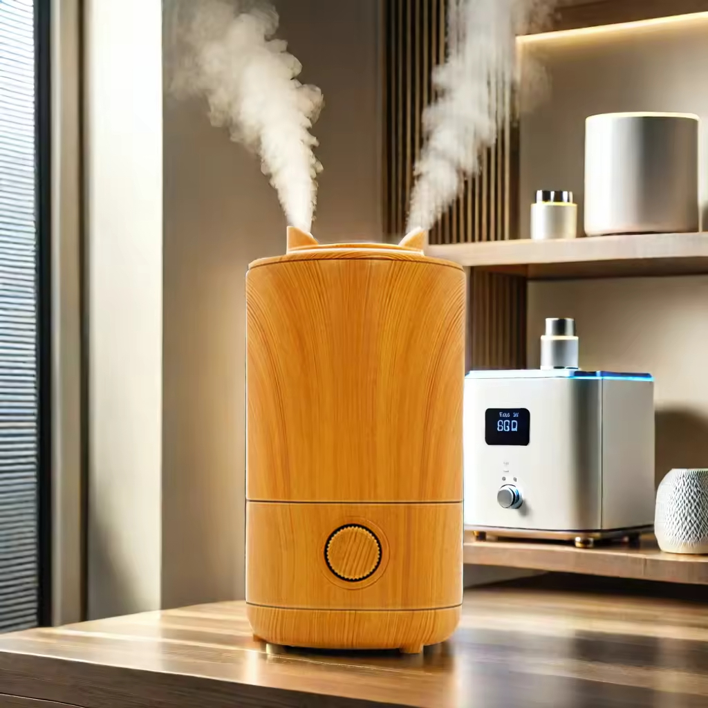 China Factory Sale 800ml Portable Desktop Ultrasonic Humidifier Cool Mist Aromatherapy Diffuser Knob for Household Hotel Use