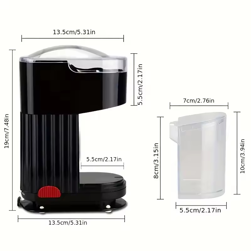 Commercial Manual Conical Burr Stainless Steel Coffee Grinder Machine with Heated Drying System 60g Capacity