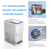 Stainless Steel+ABS Ice Maker Machine 25kg Commercial Cube Ice Machine Portable Ice Maker