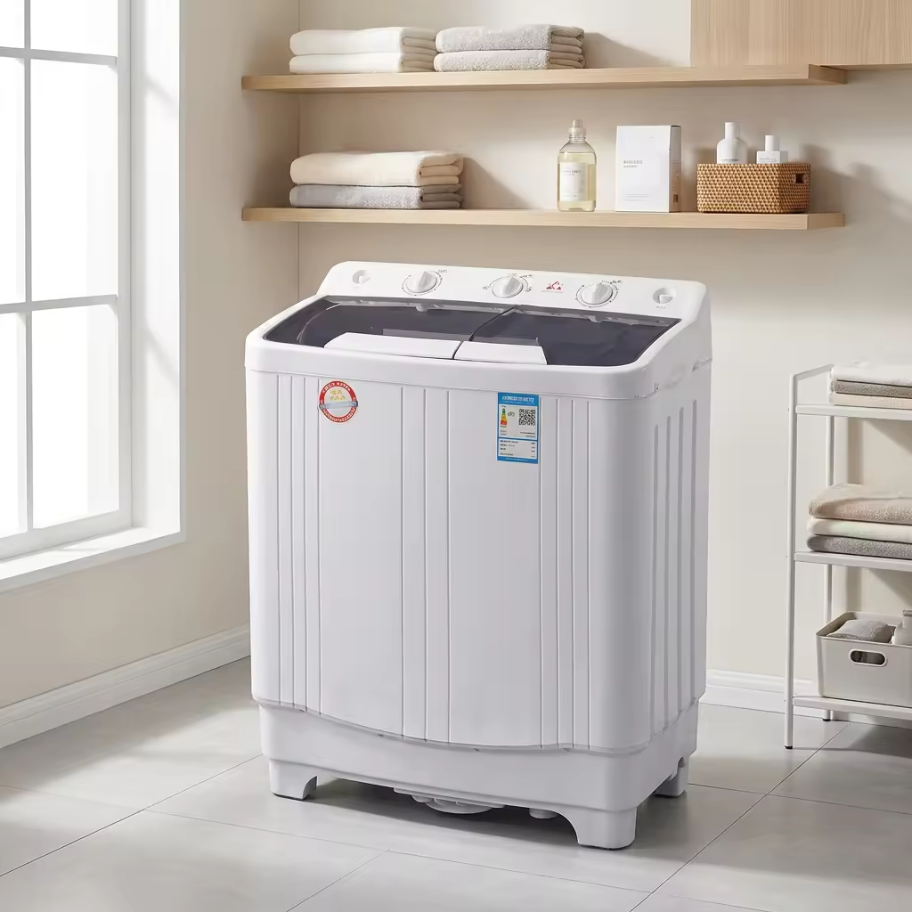 Semi Automatic Double Tub Washer Twin Tub Washing Machine 7kg Top Load