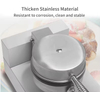 Commercial Waffle Maker Nonstick 1400W Stainless Steel Temperature and Time Control Suitable for Restaurant Bakeries
