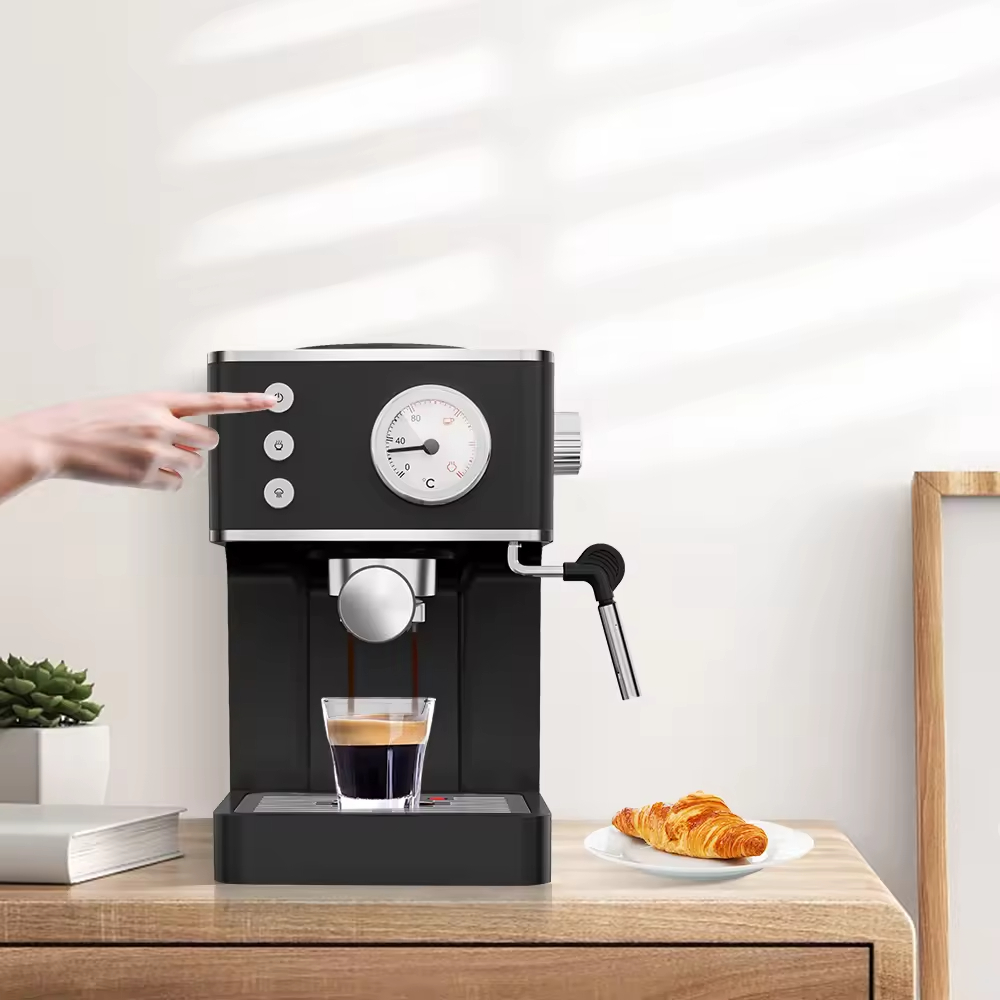 Espresso Coffee Machine With a 2-in-1 Coffee Maker and Milk Frother