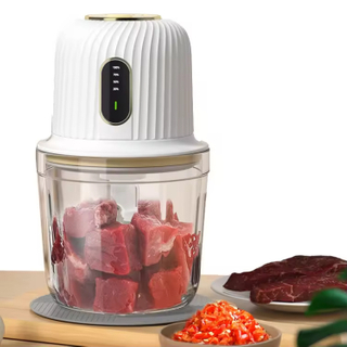OEM ODM Cordless Food Processor Small Electric Food Chopper Glass Bowl for Meat Vegetable Onions Garlic Meat Chopper Blender