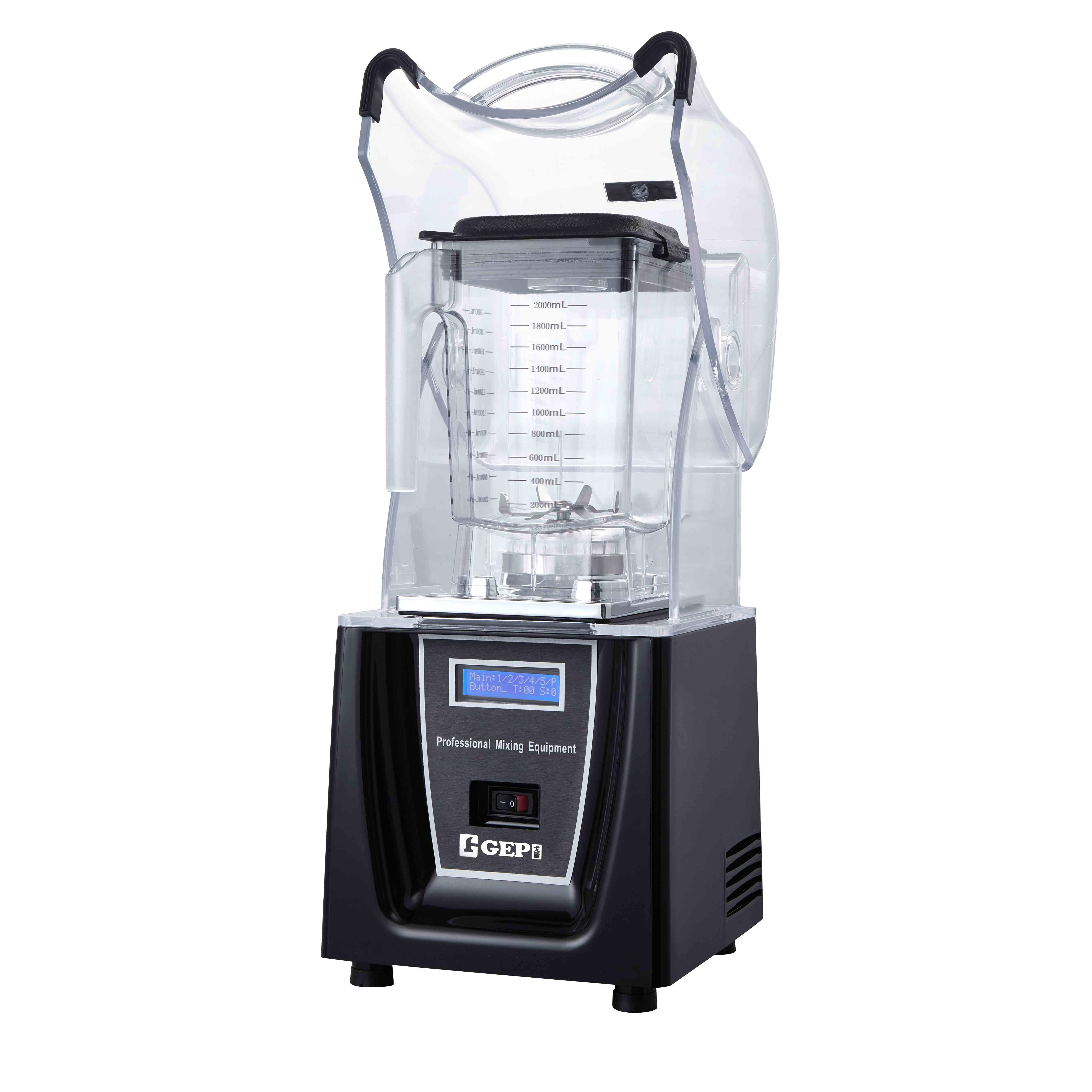 BL802S Intelligent Commercial Blender 1.8L Juice Bar Soundproof Cover for Household Hotel Use Electric Power UK Ice Crush Jug