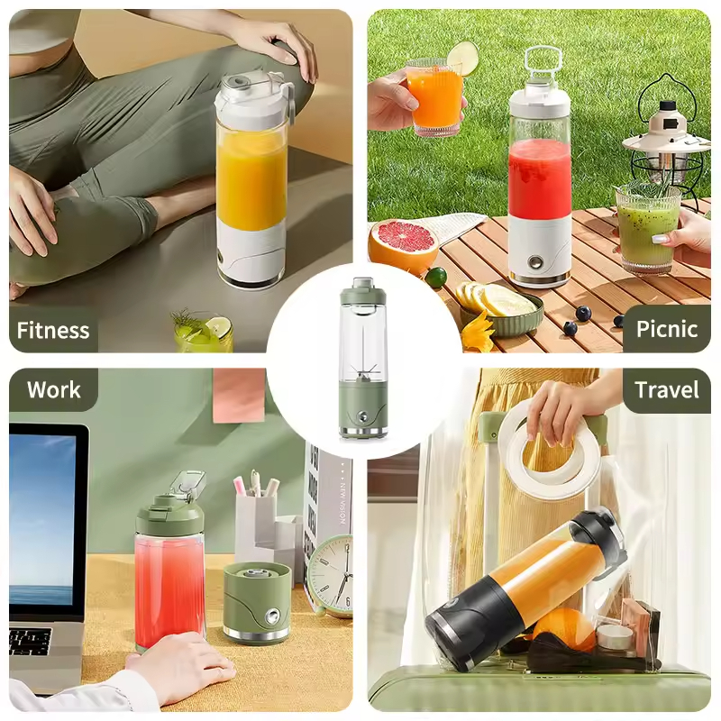 Professional Waterproof Portable Blender Shakes and Smoothies Type-C Rechargeable Personal Mini Blender