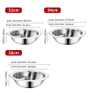 Wholesale Low Good Price Sun Shape Design 2 Compartments Stainless Steel 0.8mm Stainless Steel Individual Hot Pot Soup Hotpot