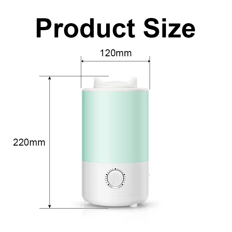 China Factory Sale 800ml Portable Desktop Ultrasonic Humidifier Cool Mist Aromatherapy Diffuser Knob for Household Hotel Use