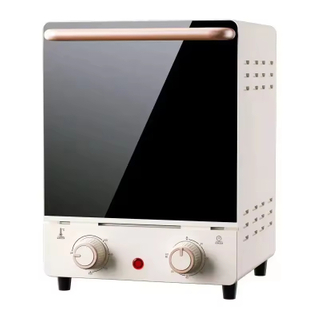 10L/12L Capacity Air Fryer Toaster Oven Mirror Glass Door Wood Grain Details Digital Control Multifunctional 800W Household