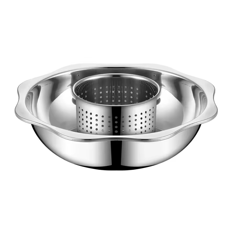 On Sales Promotion Gift Good Price Sun Shape Stainless Steel 0.8mm Family Shabu Shabu Hot Pot Soup Casserole Cooking Hotpot