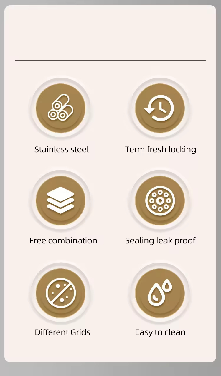 Double Layer 2 Compartments 1600ml Soft Silicon Handle No Leak Seal Buckle Insulated Heat Hot Bento Lunch Box