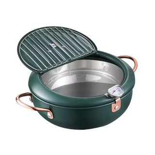 Customized Japanese Stainless Steel 201 and SUS304 French Fries Chicken Deep Tempura Frying Cooking Pot Fryer Pot