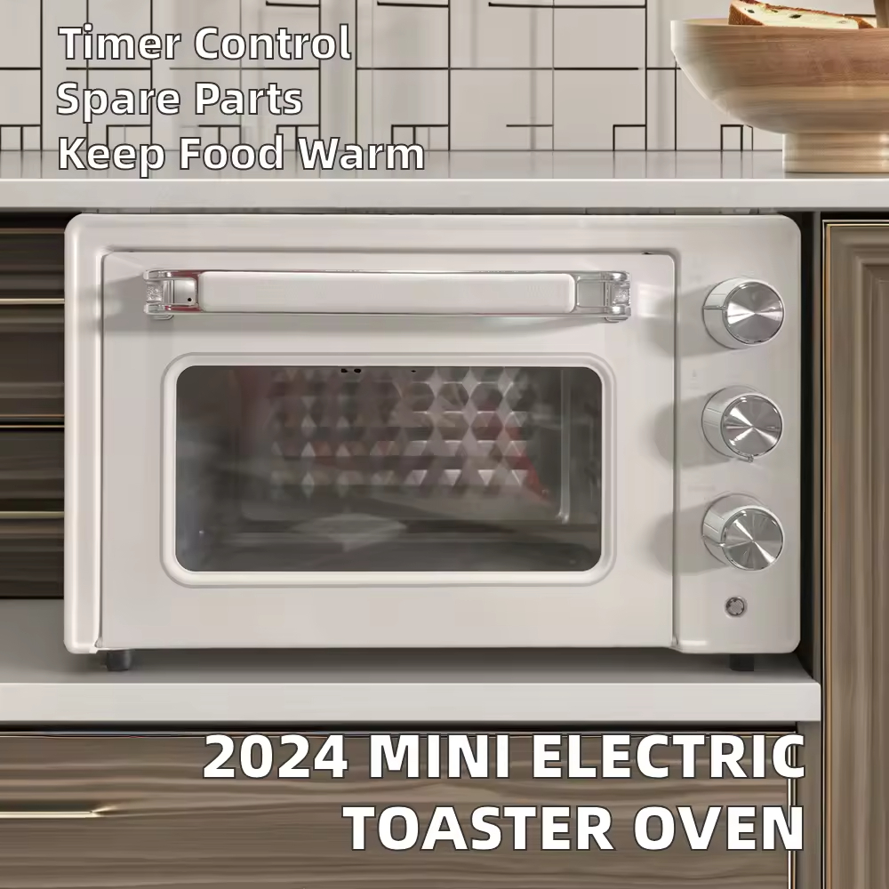 Factory Direct 21-30 Liter Electric Convection Oven Overheat Protection Adjustable Thermostat for Household Outdoor Use 