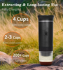 Portable Espresso Maker Cold Hot Brewing Cafe Multi-function 2 in 1 Coffee Maker Electric Espresso Maker with Travel Bag