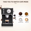 Espresso Coffee Machine With a 2-in-1 Coffee Maker and Milk Frother