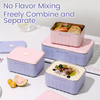 Custom Color Cheese 2 Size Microwave Heatable No Leak Stripe Thermal Bag Stainless Steel Adult Food Storage Bento Lunch Box Set