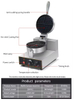 Commercial Waffle Maker Nonstick 1400W Stainless Steel Temperature and Time Control Suitable for Restaurant Bakeries