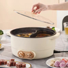 New Design 2 Controller 220v 1600w Fast Working Pottery Crystal Inner Pot Kitchem 2 Compartment Electric Cooker Hot Pot