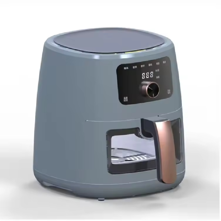  HOT SALE Multifunctional Stainless Steel Digital Oil-Free Air Frying Household 220V 1300W 6L Electric Air Grill Fryer