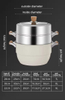 3 Layer Stainless Steel 304 Large Capacity Heatproof Handle Fast Work Dumpling Seafood Big Cookware Steamer Pot Set for Cooking