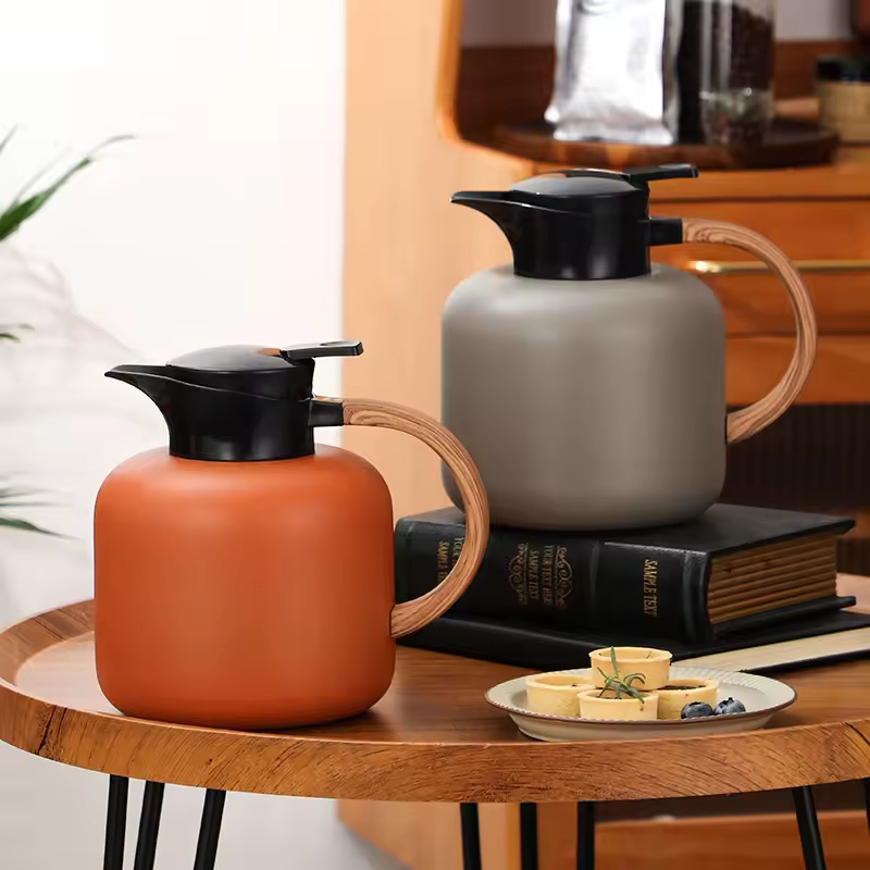 Fashion Modern Home Stainless Steel 304 Multi Color 2000 ml Portable Car Vaccum Keep Hot Cold Teapot Water Coffee Kettle Pot Set